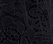 Kenneth Cole Reaction Clothing Lace Trim Midi Dress abito midi nero con pizzo