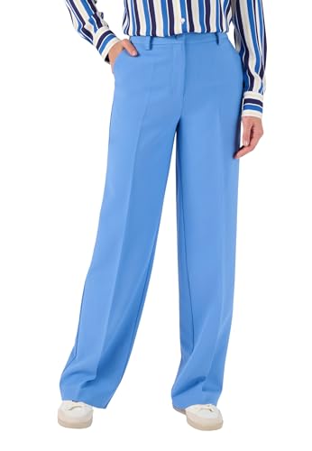 Damart Prêt-à-porter Pantaloni Large Fluido pantaloni blu taglio ampio