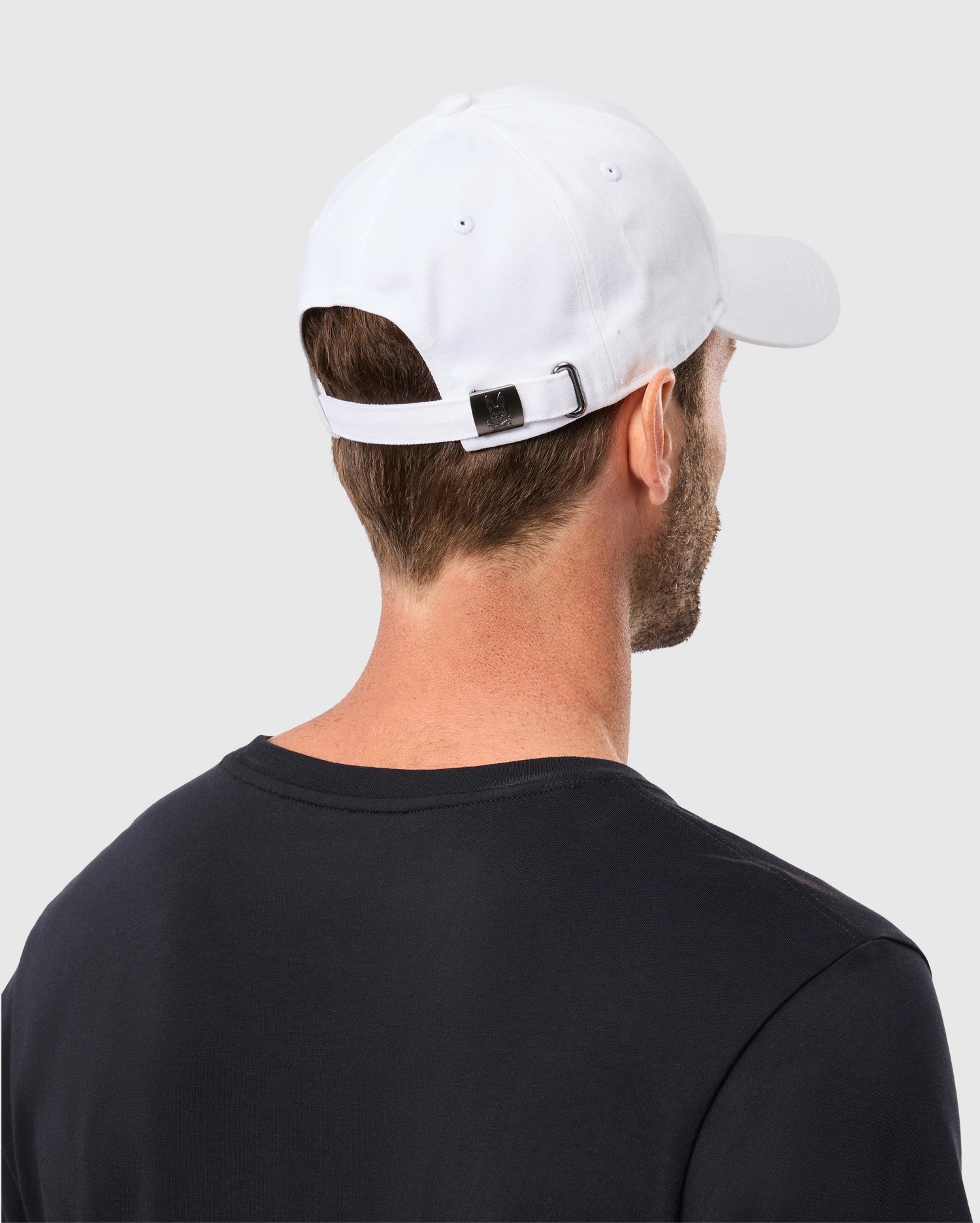 Psycho Bunny Accessories B6A816A1HT cappellino baseball bianco cotone