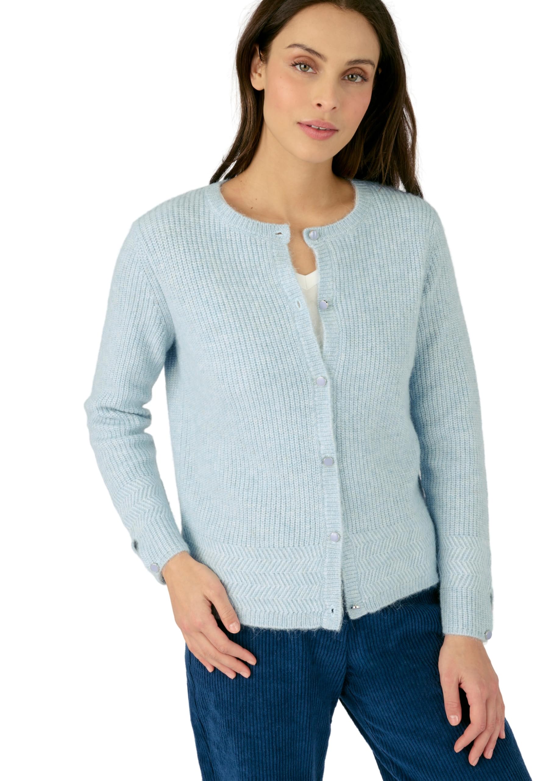 Damart Prêt-à-porter Cardigan da donna grigio etere
