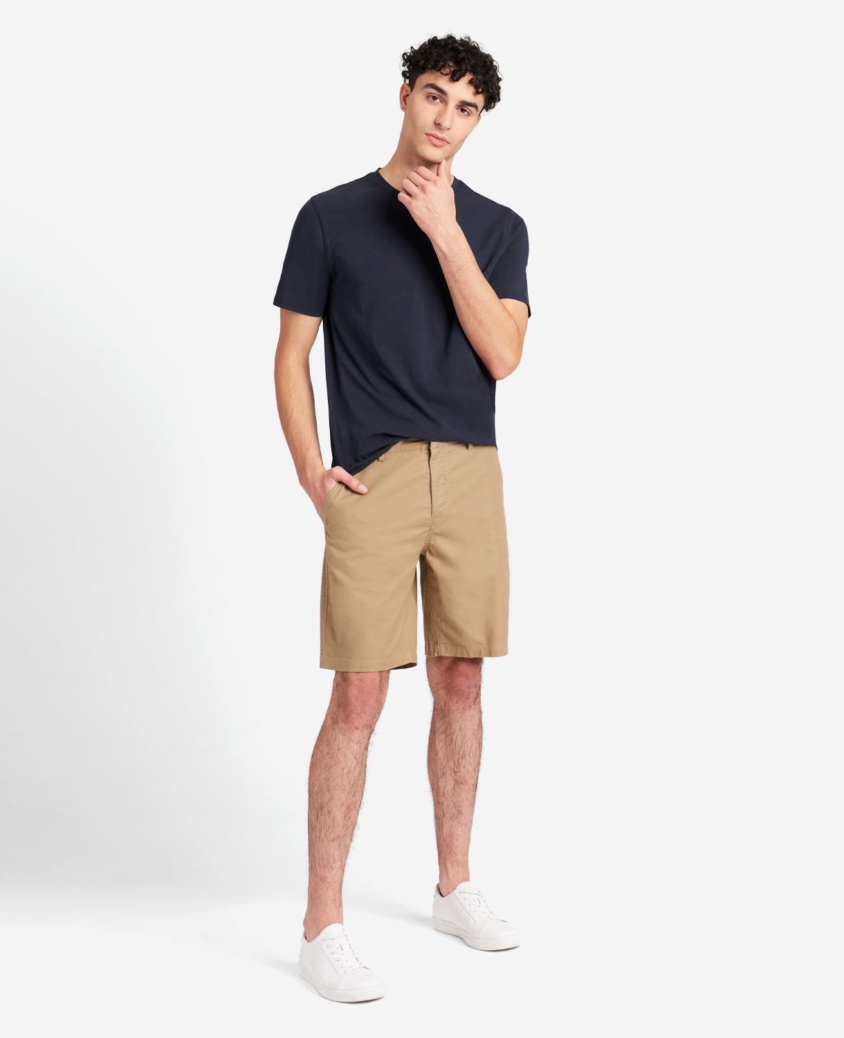 Kenneth Cole Reaction The Performance Crew Neck T-Shirt maglietta blu navy