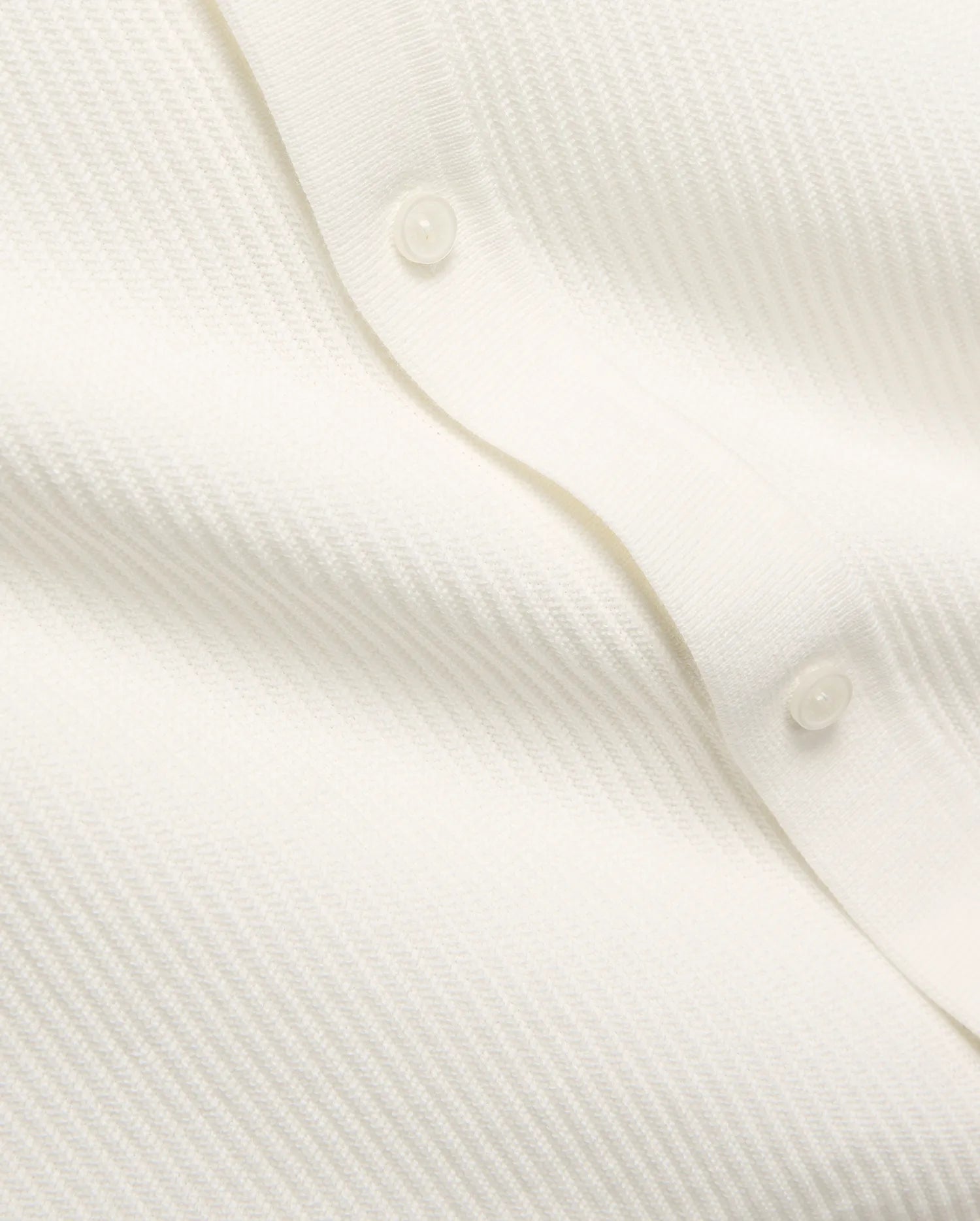 Psycho Bunny Men's Shirts Yann Knit Camp Shirt camicia ecru in cotone