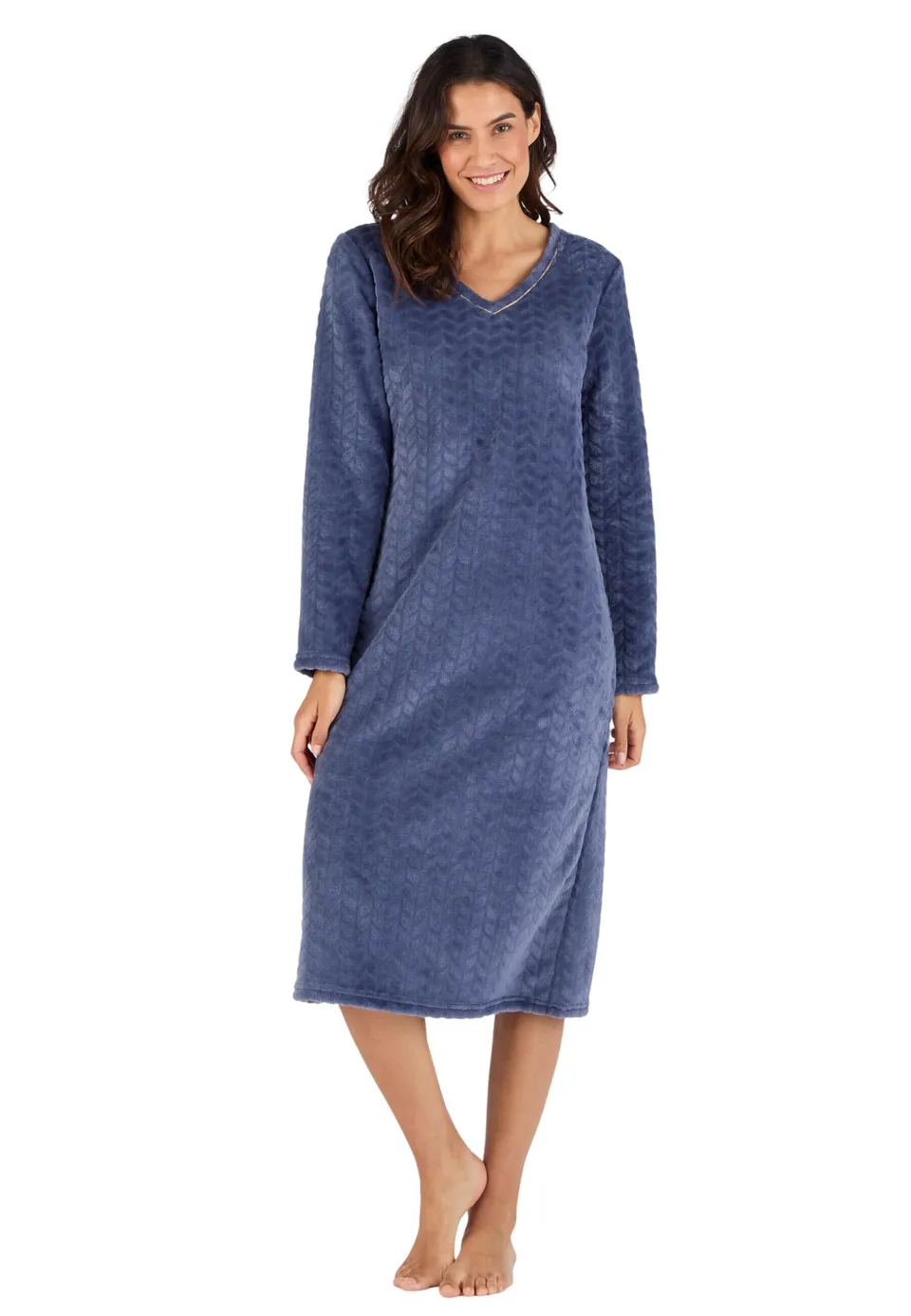 Damart Homewear camicia da notte Thermolactyl maglia rilegata XS