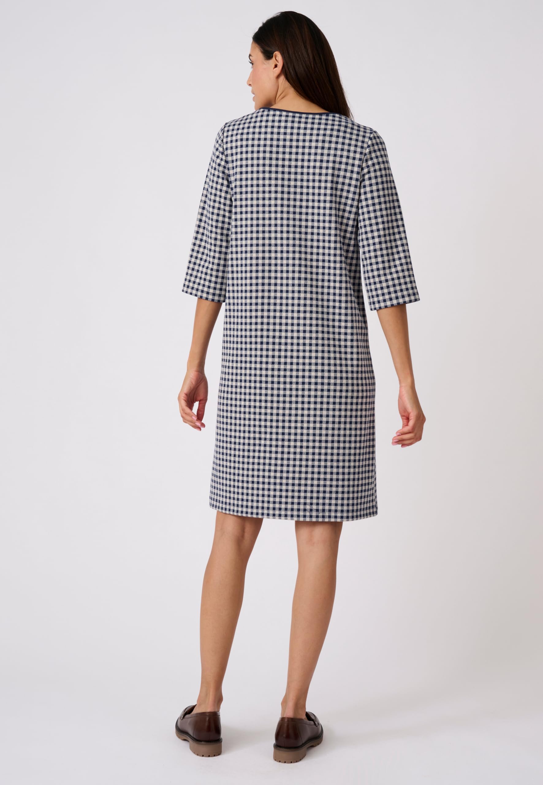 Damart Prêt-à-porter vestito donna 56 pied-de-poule jacquard