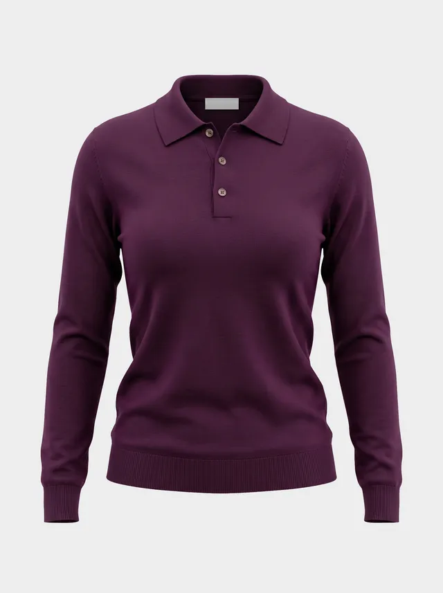 Markup Donna Maglieria Polo manica lunga polo donna