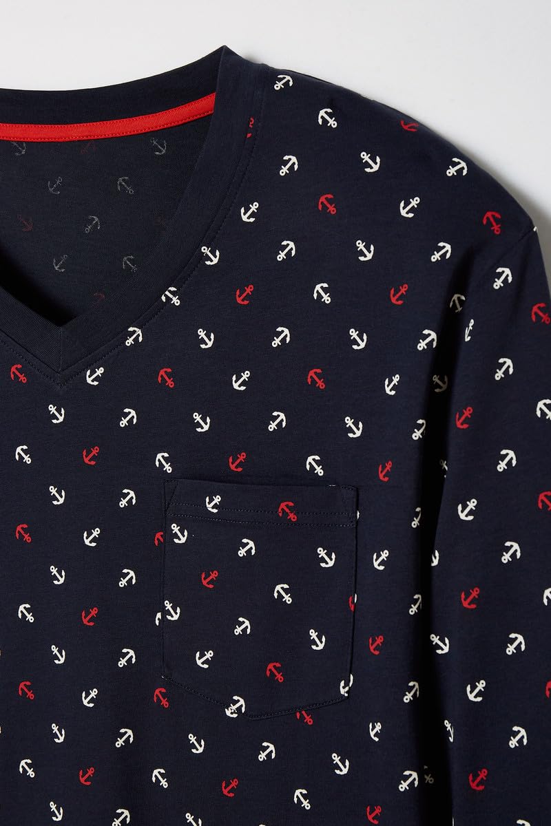 Damart Homewear Pigiama in Jersey di Puro Cotone Uomo 3XL