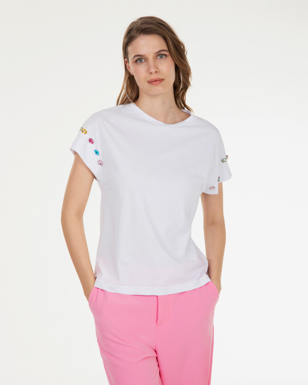 Markup Donna T-Shirt & Felpe T-shirt con pietre maglietta donna
