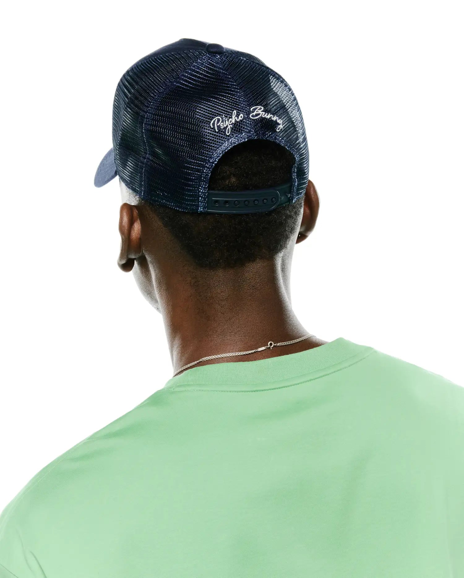 Psycho Bunny Accessories MEN'S DREW TRUCKER CAP MO1500129 cappellino blu