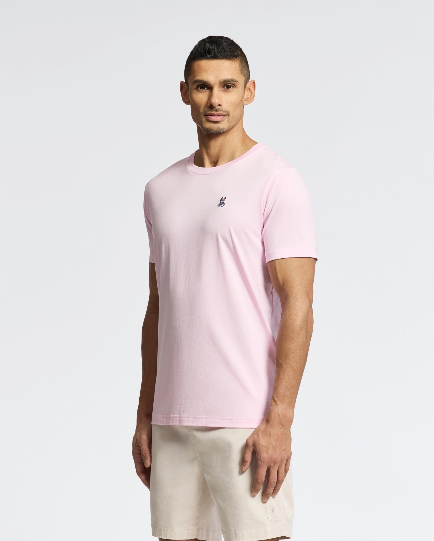 Psycho Bunny Men's Tees Classic Crew Neck Tee B6U014CRPC T-shirt 697 Piro uette 100% cotone Pima