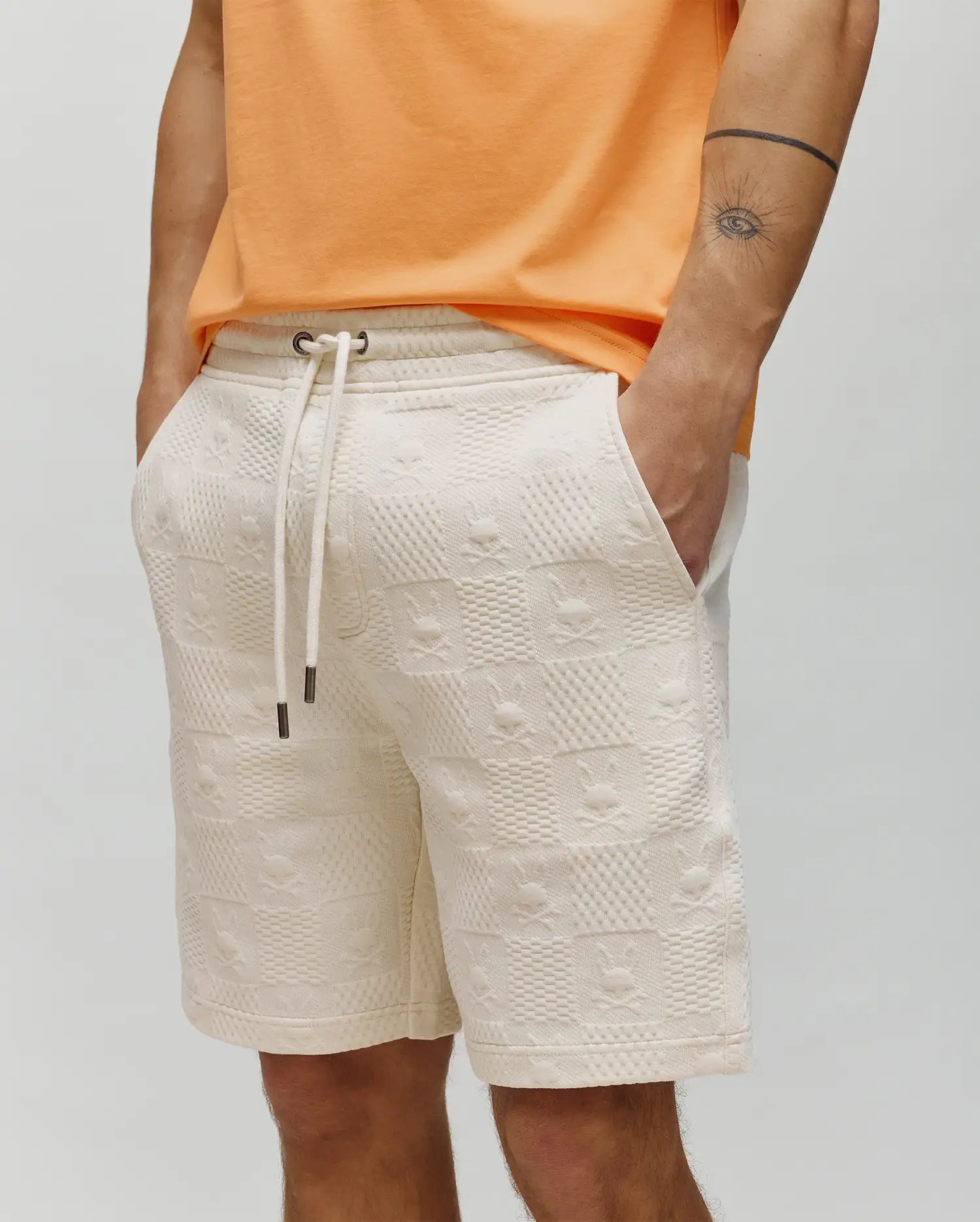 Psycho Bunny Men's Shorts Dustin Sweatshort 8" shorts Pristine XXS-XXXL jacquard