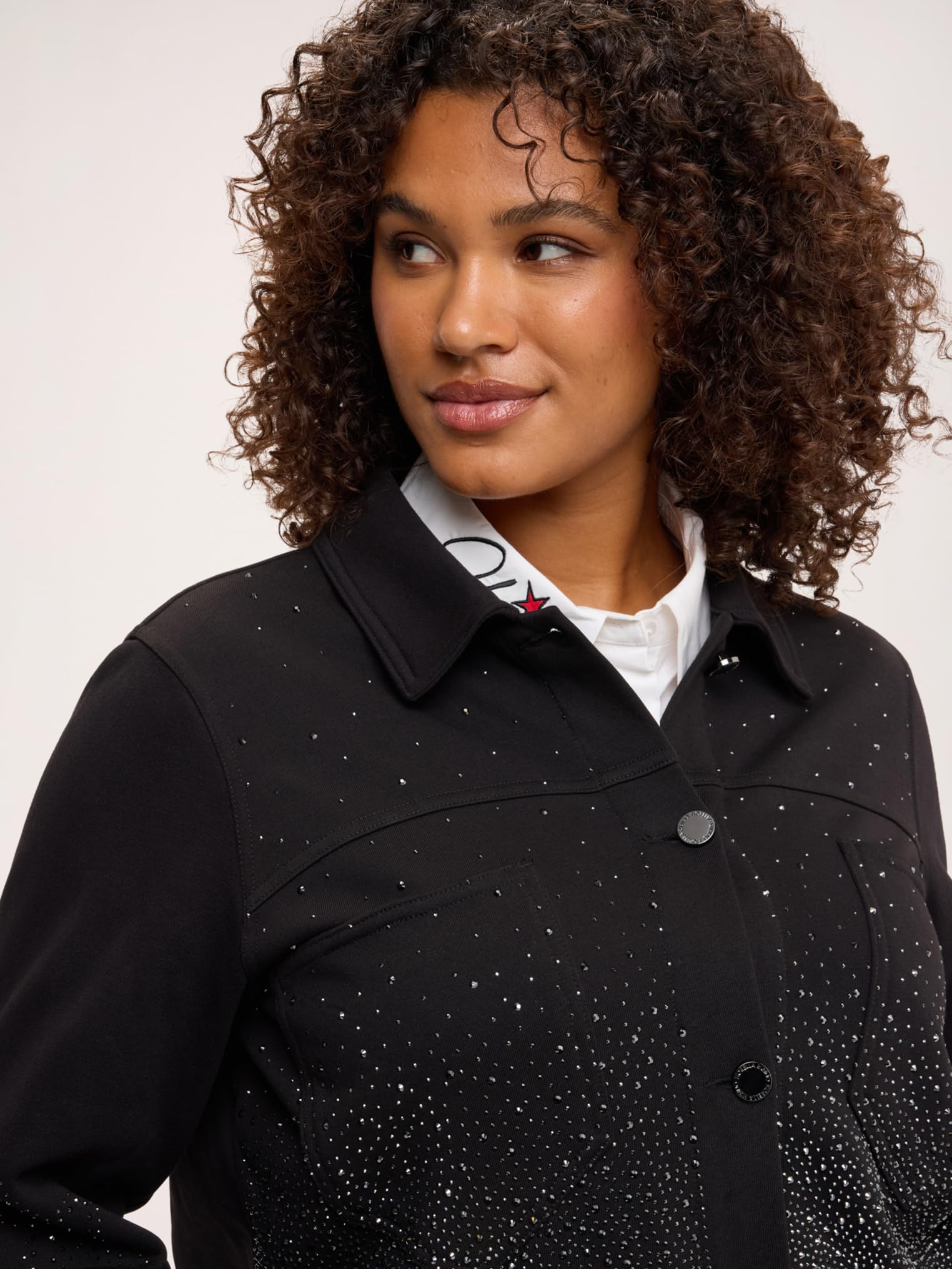 Fiorella Rubino Maglie e felpe Felpa con Applicazioni a Stella Felpa aperta