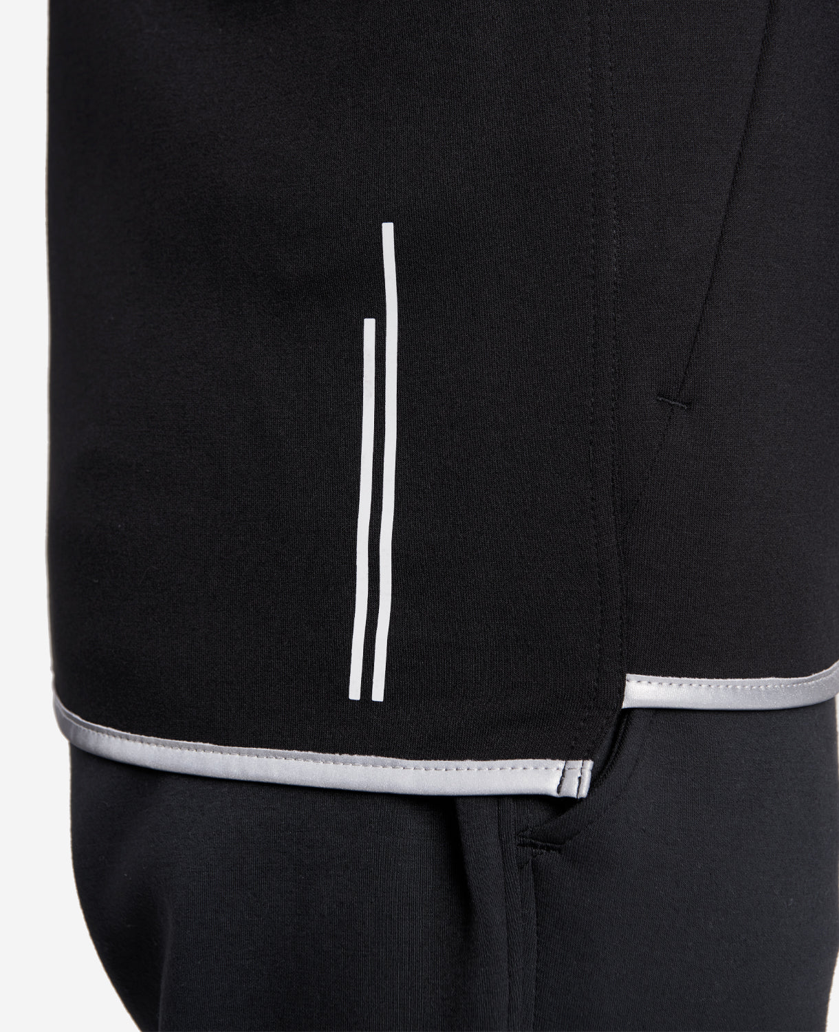 Kenneth Cole Reaction Clothing Active Zip Hoodie felpa nera protezione UPF 50