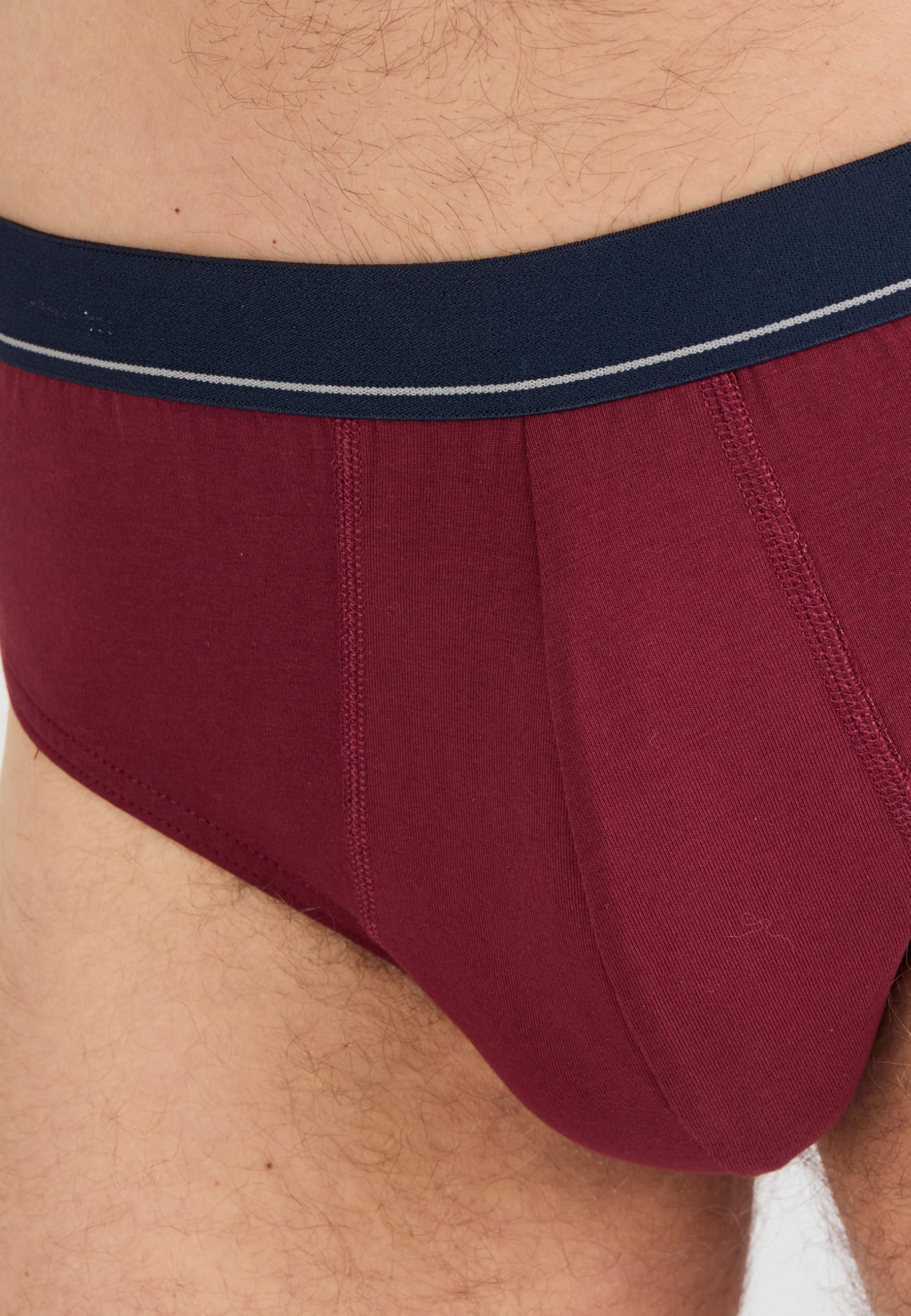 Damart Biancheria intima Set di 3 slip chiusi bordeaux S cotone biologico