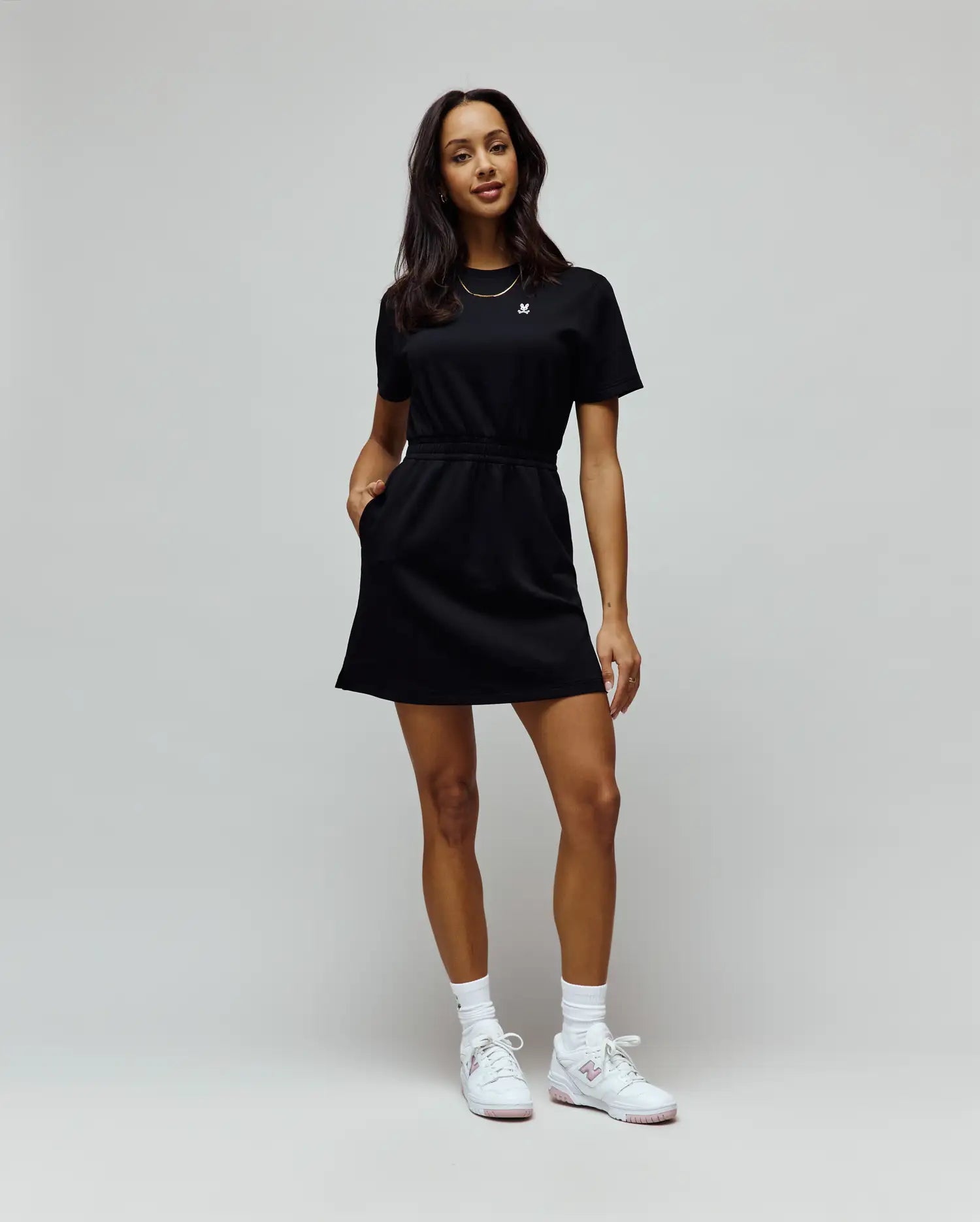 Psycho Bunny Women's Dresses Penelope Dress abito nero in cotone modal
