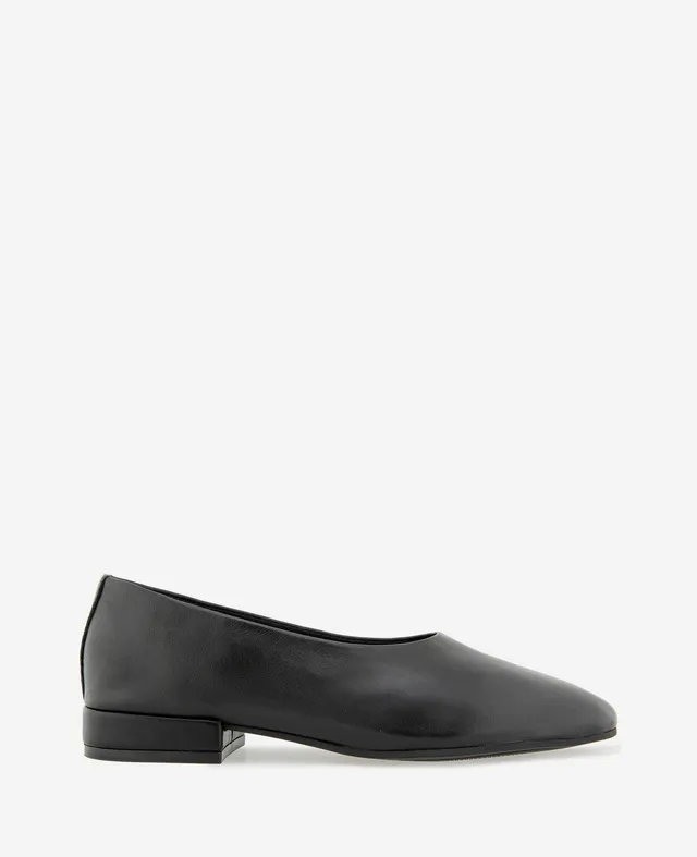 Kenneth Cole Reaction Shoes Garland Leather ballerine nere in pelle
