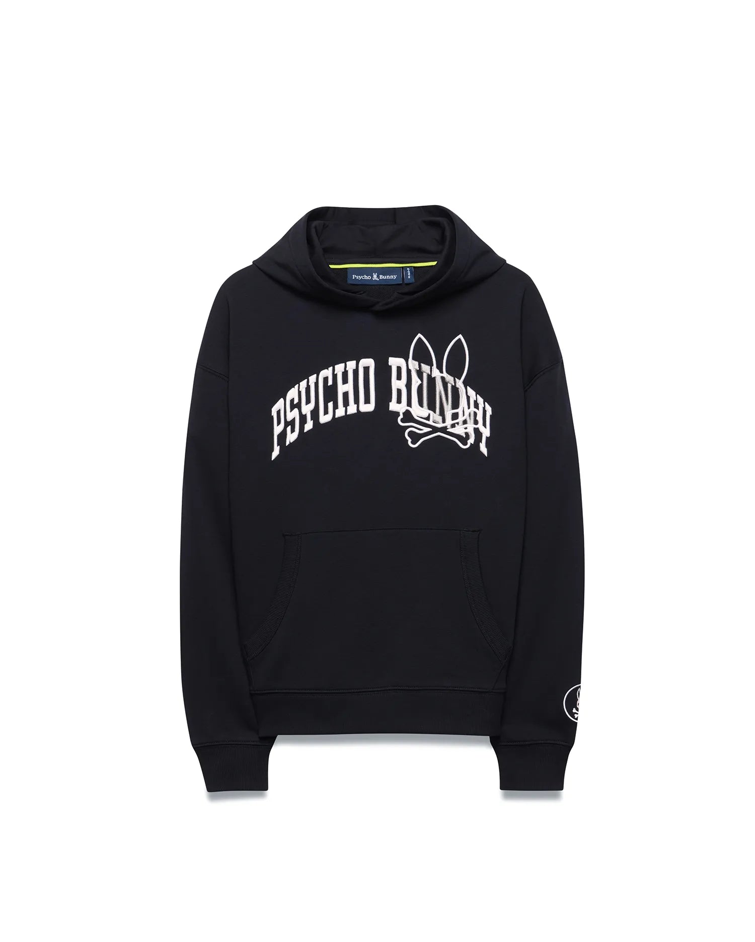 Psycho Bunny Kids Sweatshirts & Hoodies Nathaniel Relaxed Hoodie felpa nera