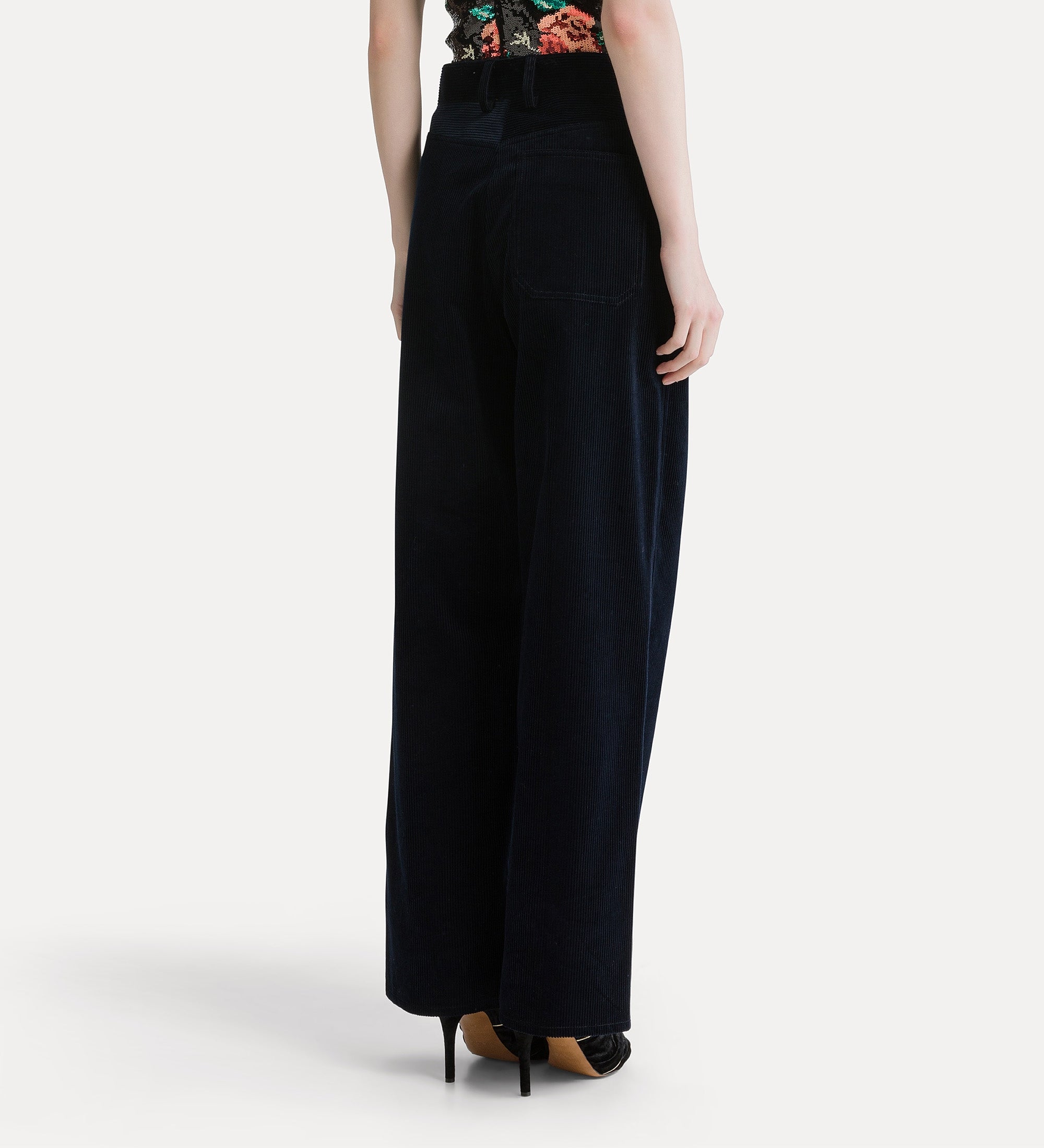 Forte pantaloni corduroy cargo trousers night pantaloni cargo in velluto a coste
