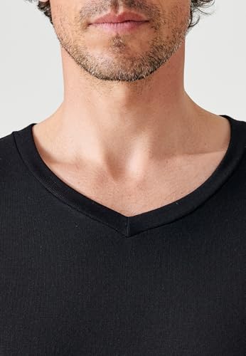 Damart Thermolactyl Sensitive maglia scollo a V nera S