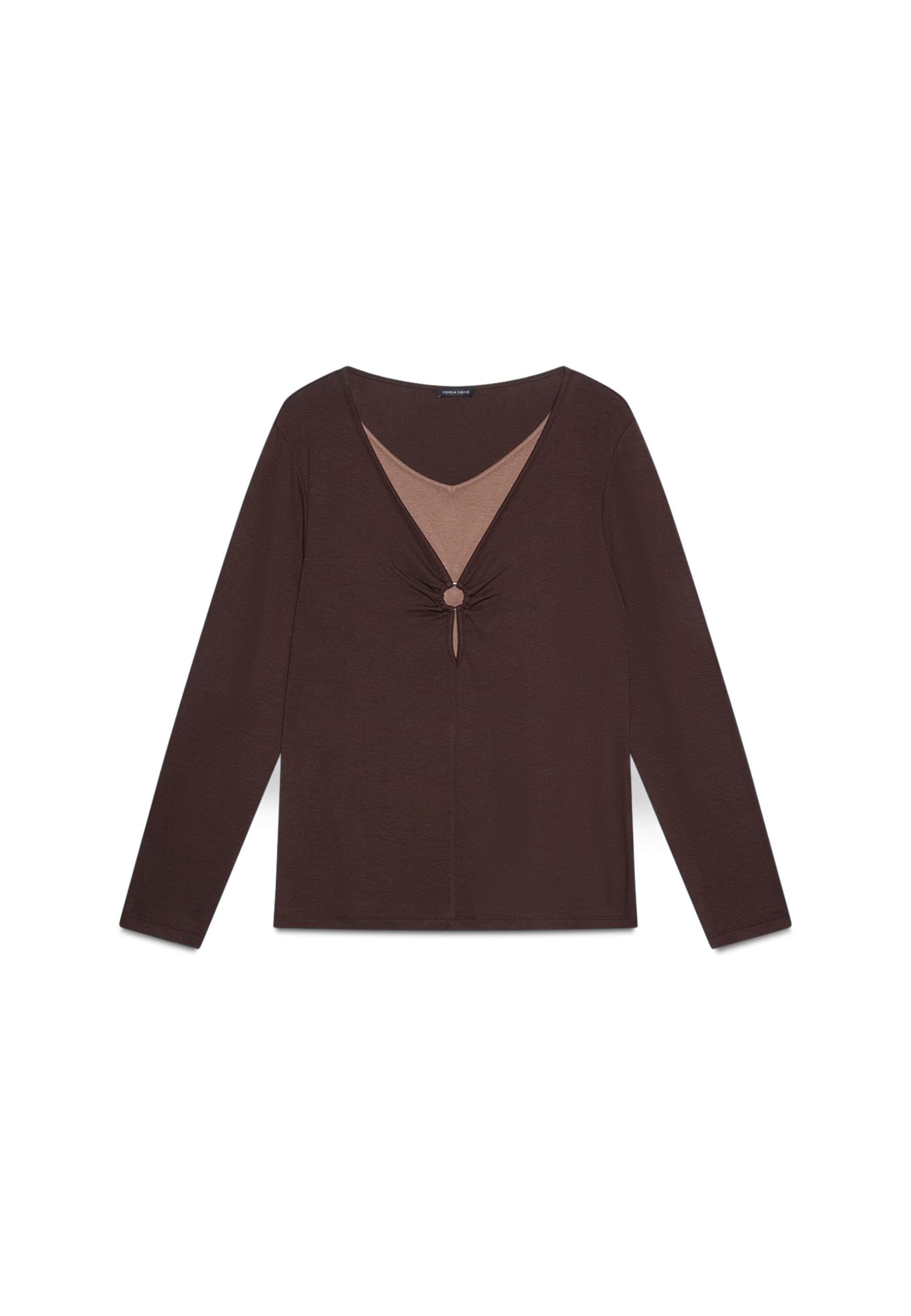 Fiorella Rubino Top e t-shirt T-Shirt bimaterica XS Plus scollo a V