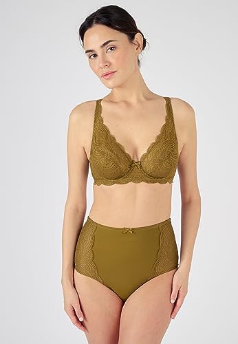 Damart Biancheria intima Diana reggiseno con ferretto nero e verde bronzo