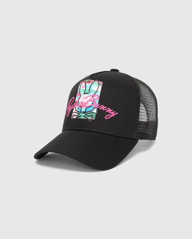 Psycho Bunny Accessories Isaac Trucker Cap cappellino 001 Black