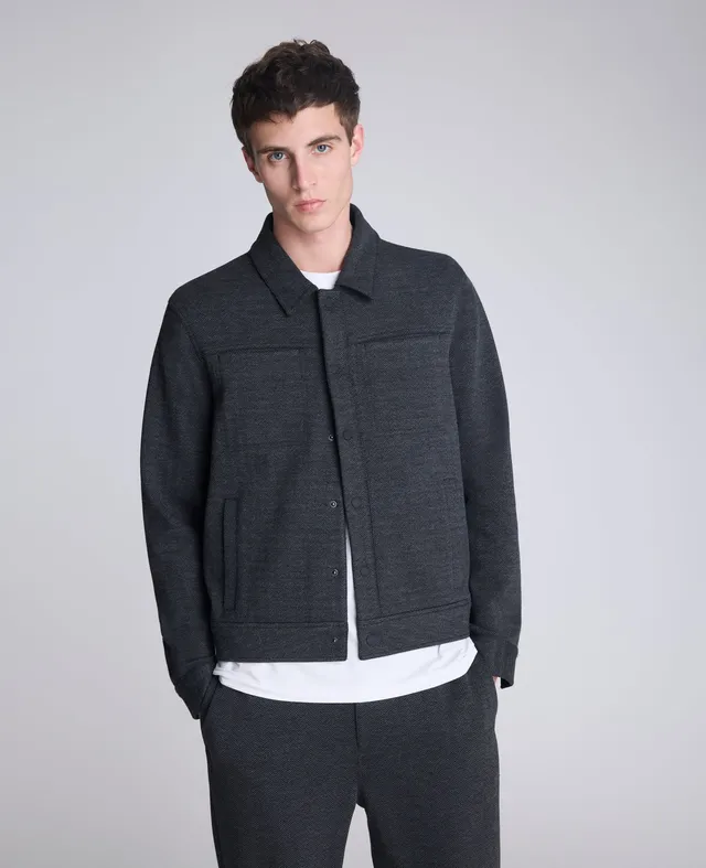 Kenneth Cole Reaction Trucker Jacket giacca grigio mélange