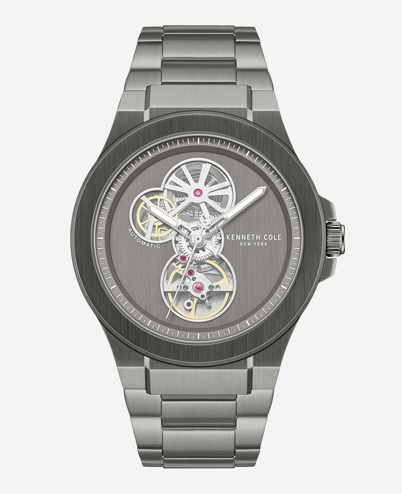 Kenneth Cole Reaction Watches Automatic Gun Metal orologio gunmetal automatico