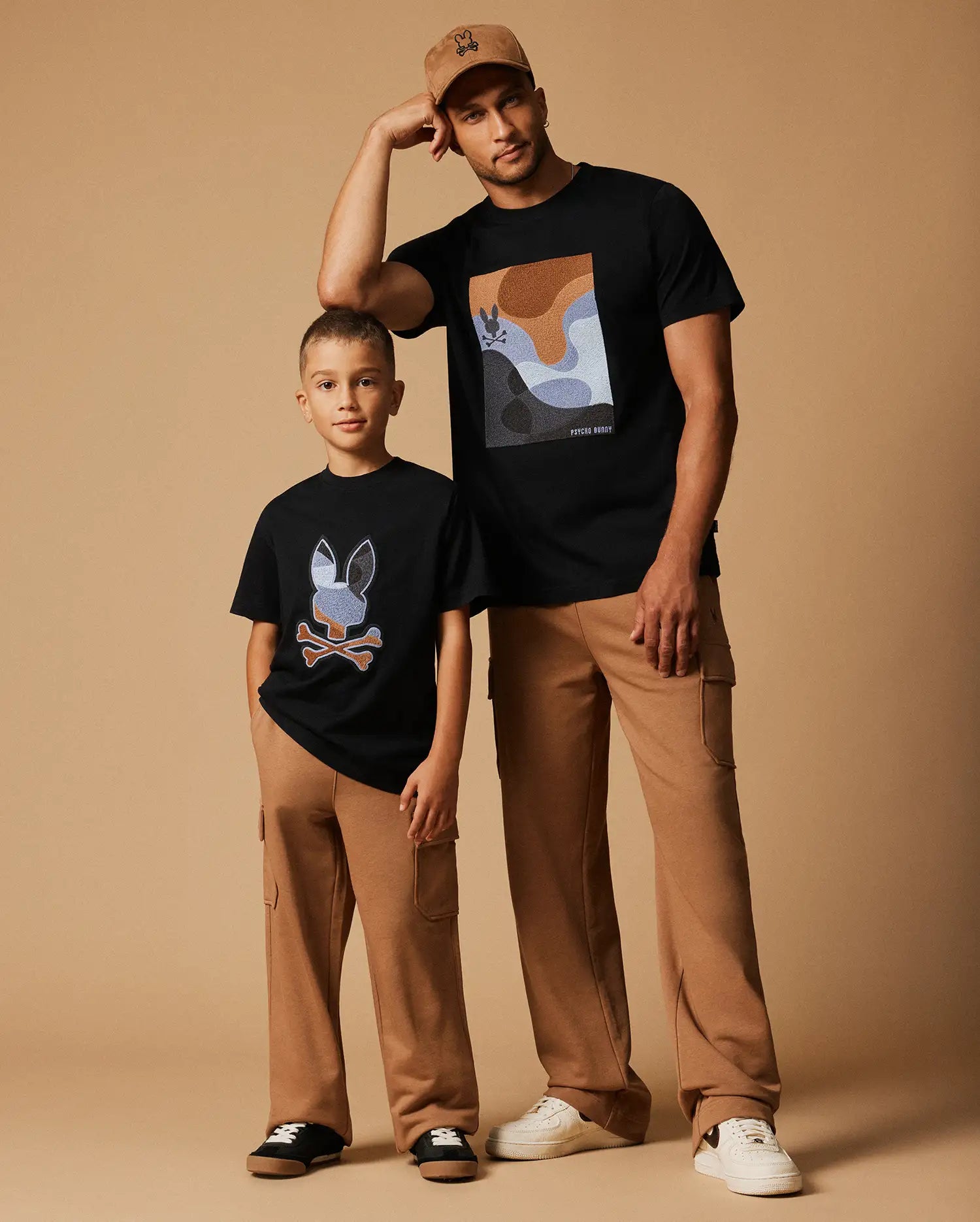 Psycho Bunny Kids Bottoms Nash Cargo Sweatpant pantaloni cargo bimbo felpa