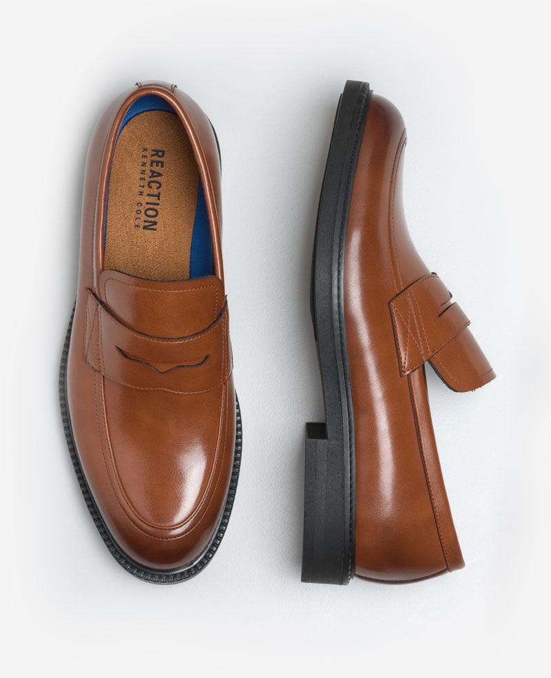 Kenneth Cole Reaction Shoes REACTION - Anthony Penny Loafer mocassino cognac