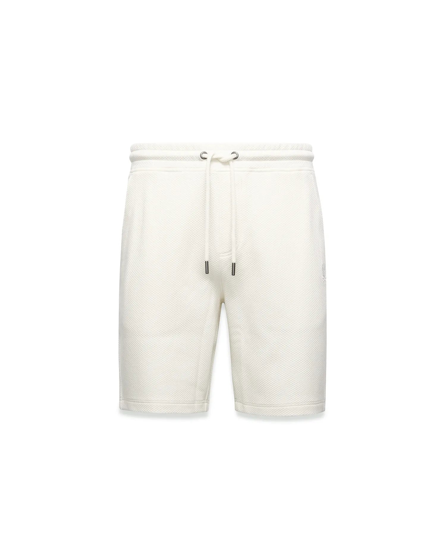 Psycho Bunny Men's Shorts Marc Textured Knit Short bermuda ecru stretch