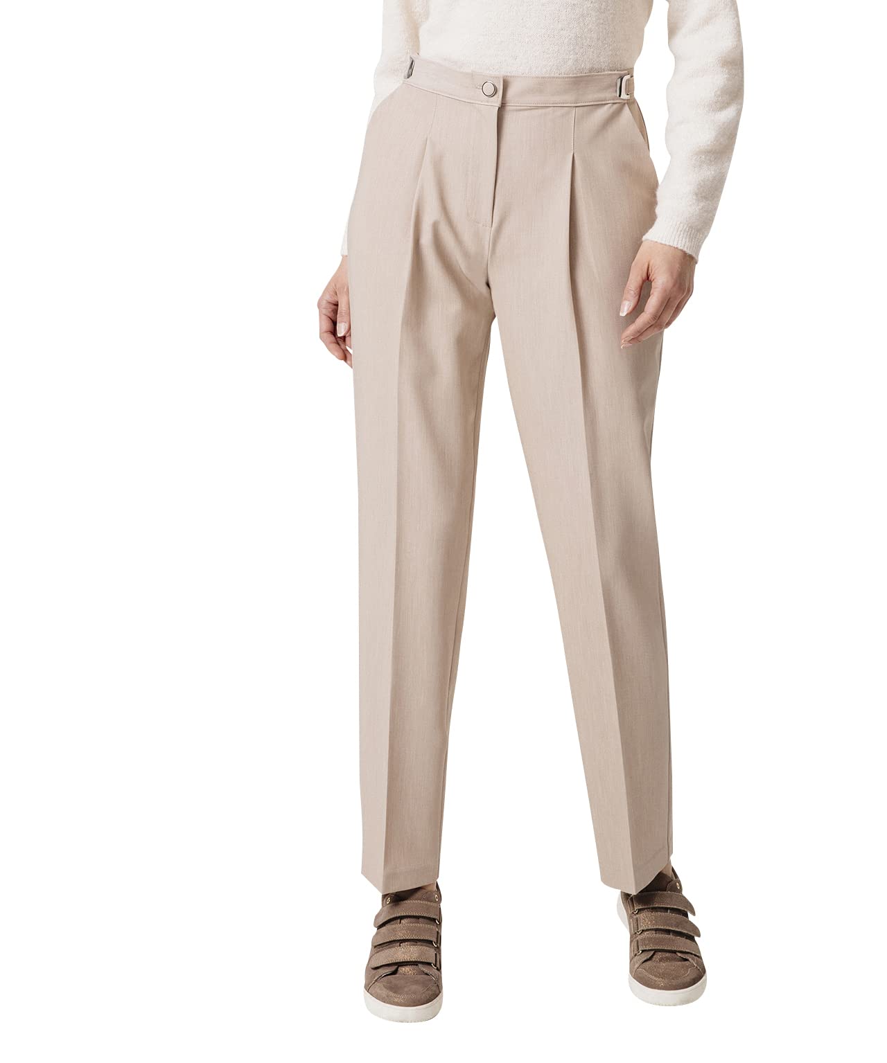 Damart Prêt-à-porter pantaloni cintura regolabile blu marino