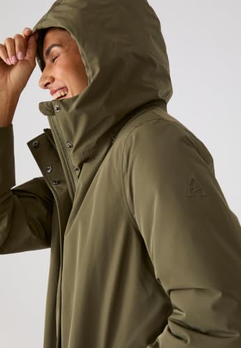 Damart Thermolactyl RainProtect parka donna blu marino e verde kaki