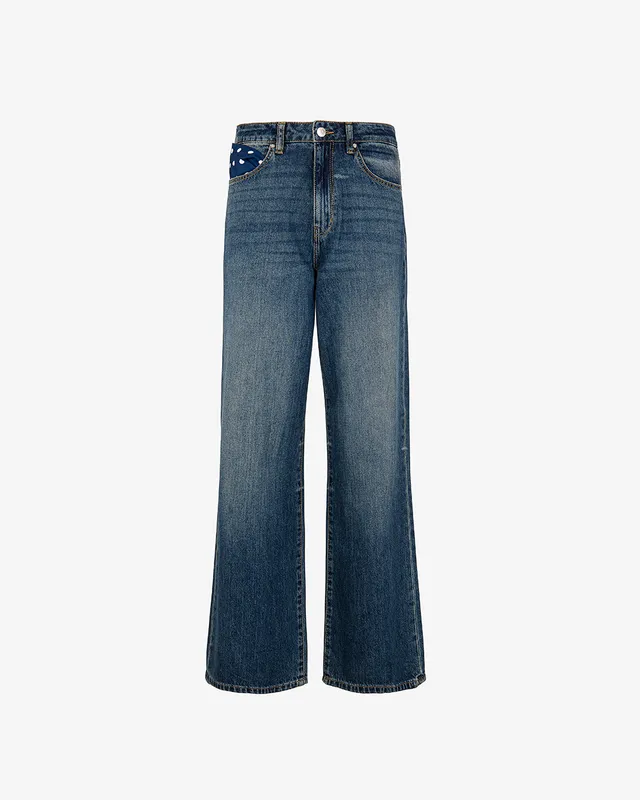Markup Donna Jeans & Pantaloni Jeans wide leg cinque tasche lavaggio medio