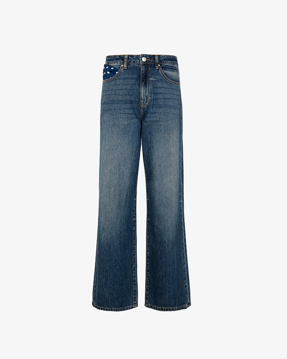 Markup Donna Jeans & Pantaloni Jeans wide leg cinque tasche lavaggio medio