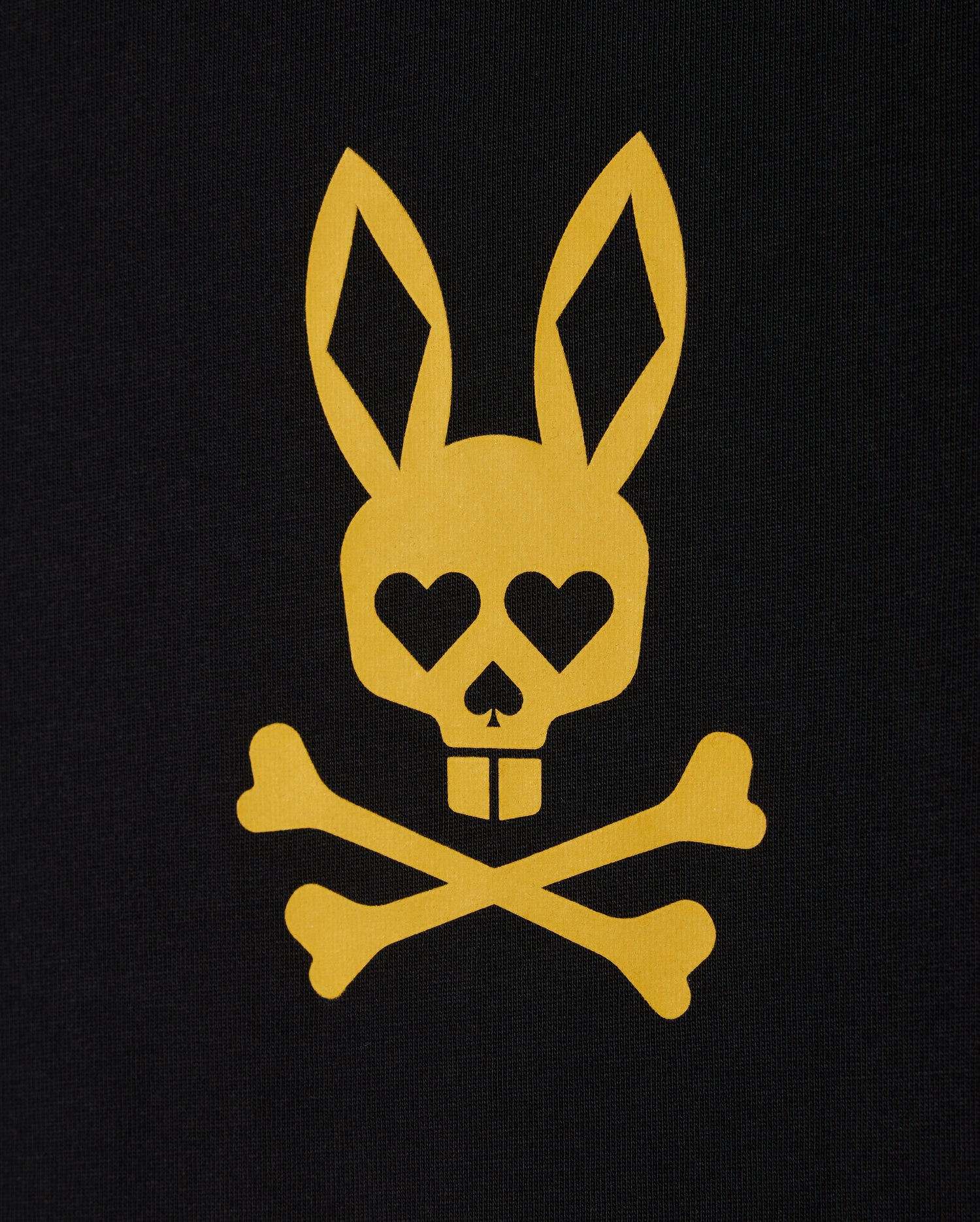 Psycho Bunny Men's Tees Las Vegas City Tee B6U967X1PC T-shirt nera in cotone Pima