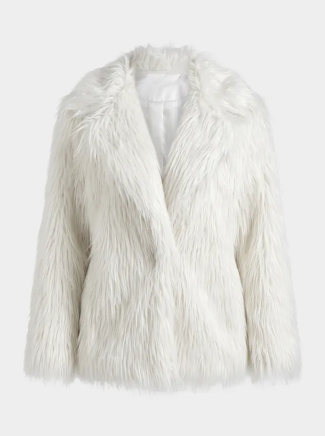 Markup Donna Cappotti Cappotto effetto pelliccia cappotto