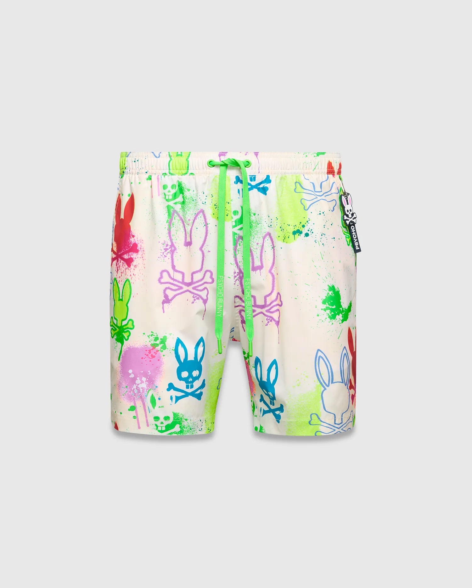 Psycho Bunny Men's Swimwear QUINTIN MB1000091 costume da bagno bianco