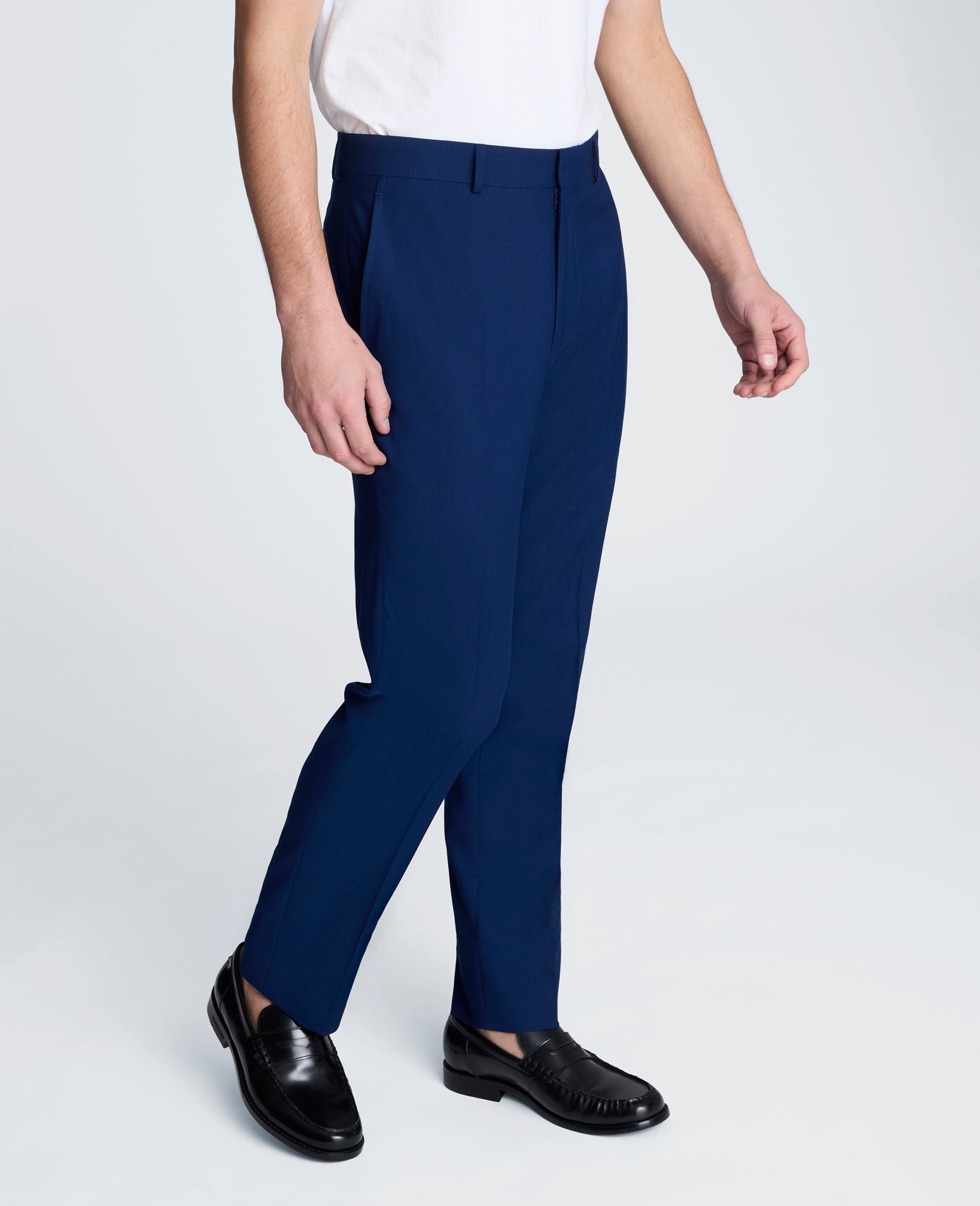 Kenneth Cole Reaction Clothing Stretch Suit Separate Pant pantaloni blu elasticizzati