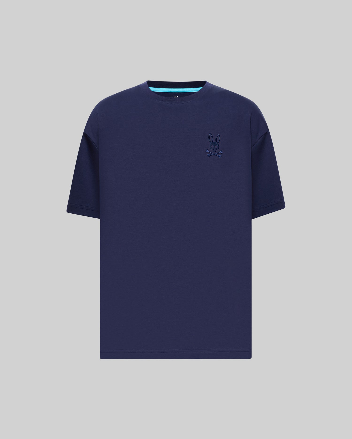 Psycho Bunny Oscar MT0200217 maglietta blu 100% Pima oversize