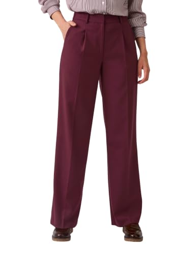 Damart Prêt-à-porter pantaloni larghi donna 40 bordeaux a righe
