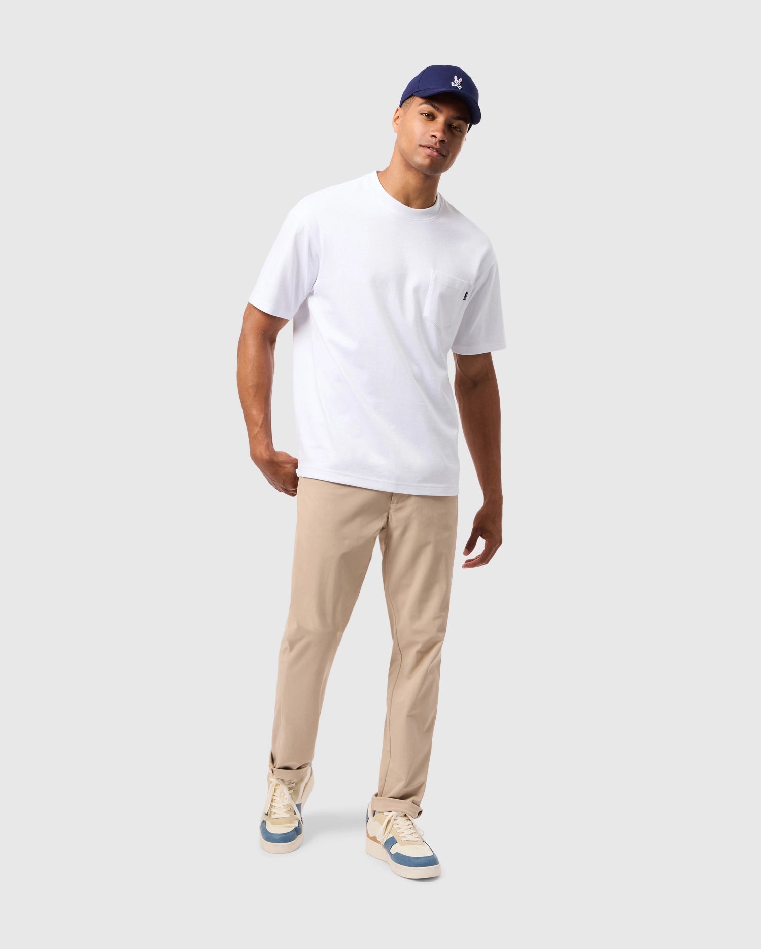 Psycho Bunny Men's Pants Maverick 10K Step Pant pantaloni 31½" stone stretch