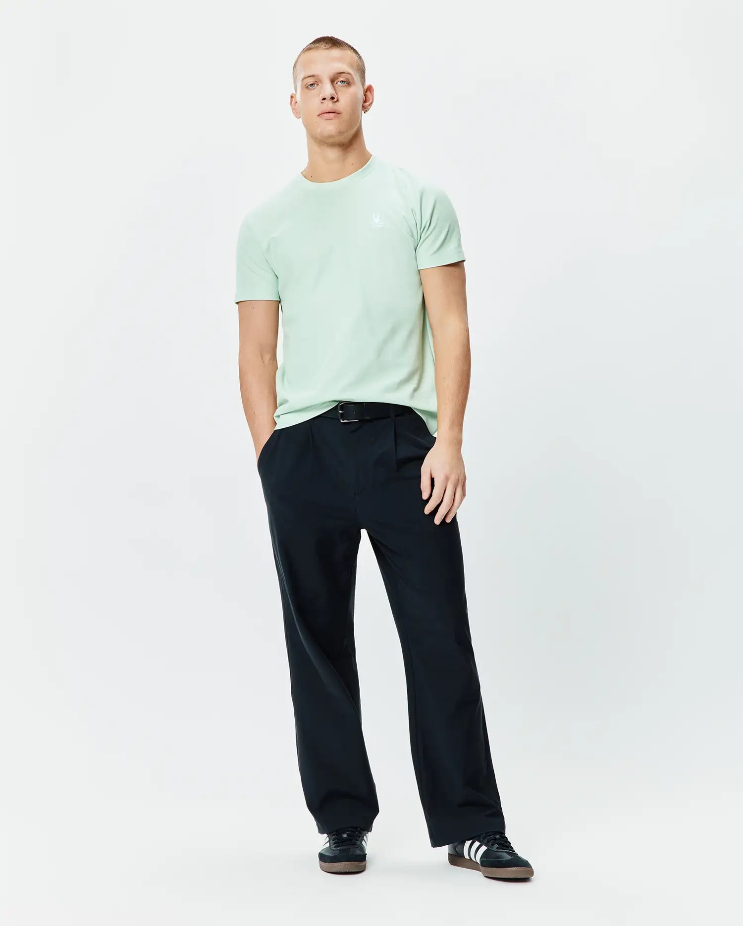 Psycho Bunny Taylor Pique Tee t-shirt verde XXS-XXXL in cotone Pima