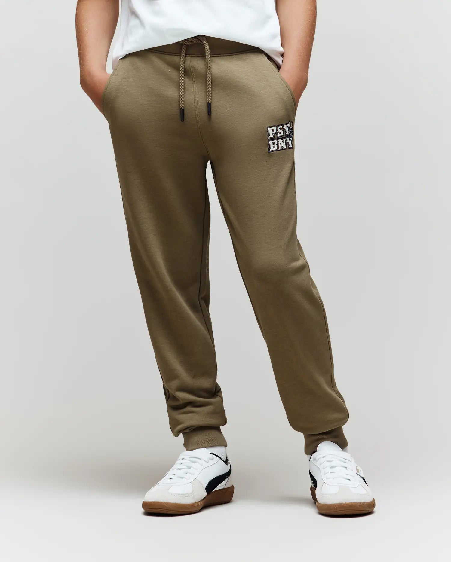 Psycho Bunny Kids Bottoms Wade Sweatpant pantaloni tuta verde dusky