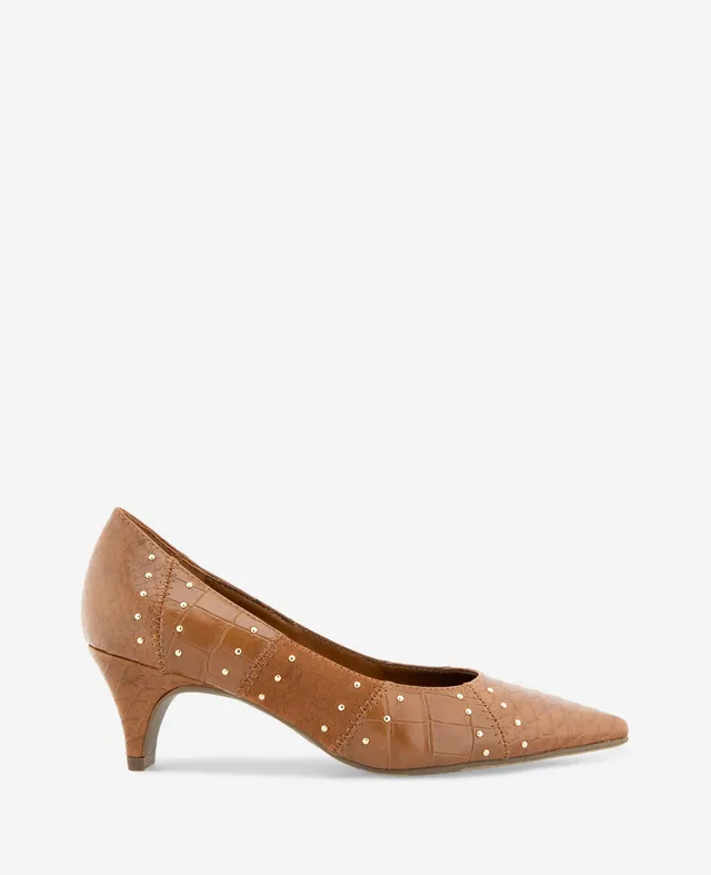 Kenneth Cole Reaction Shoes REACTION Mandy Studded Pump décolleté Caramel Croco