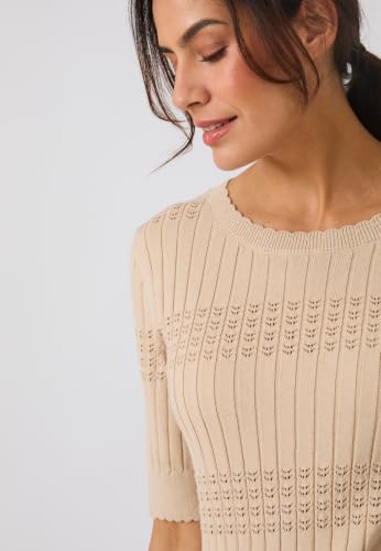 Damart Prêt-à-porter maglione donna manica corta in cotone biologico