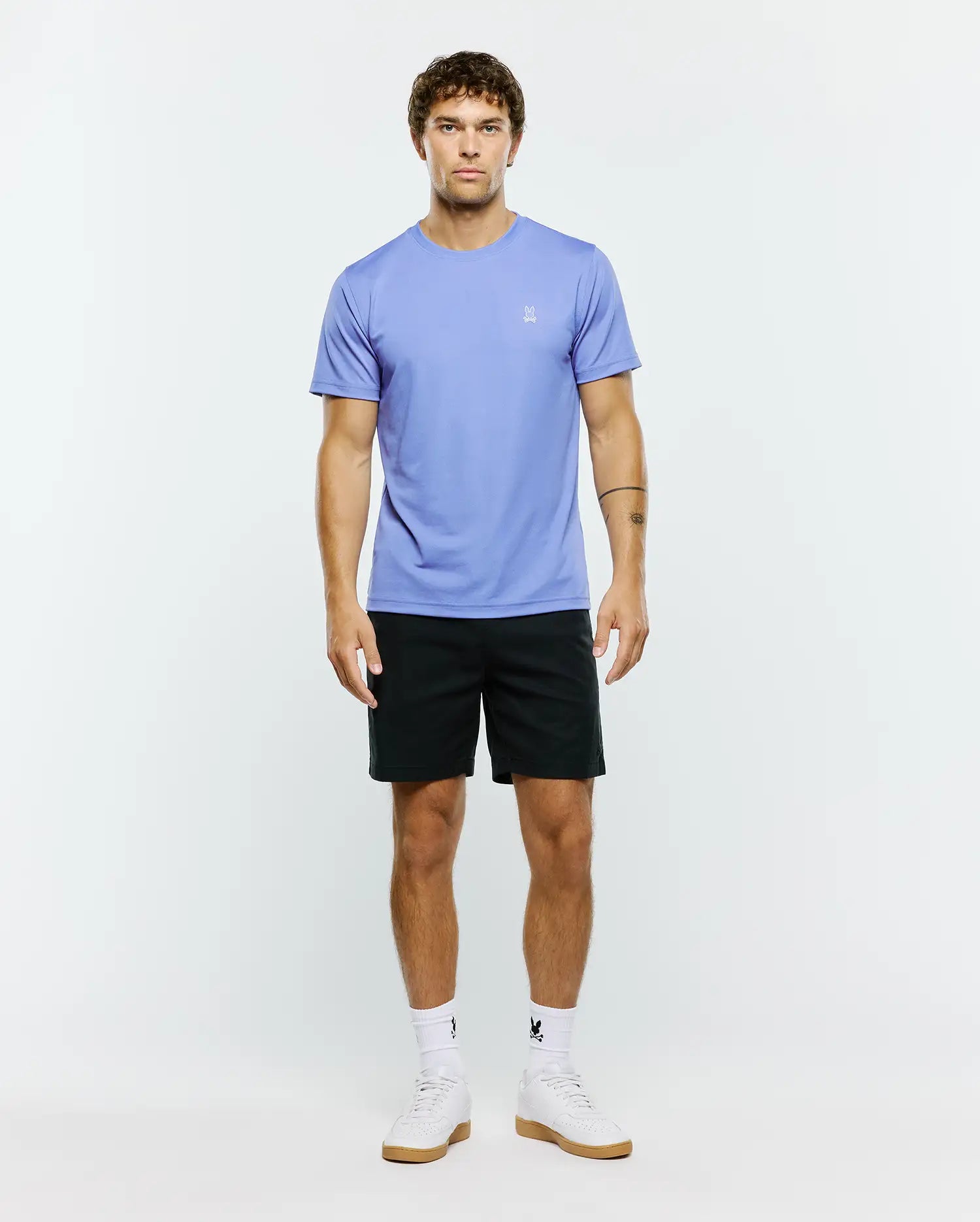 Psycho Bunny Men's Tees MENS DASH BUNNY SPORT TEE MT0200517 T-shirt sport Persian Jewel
