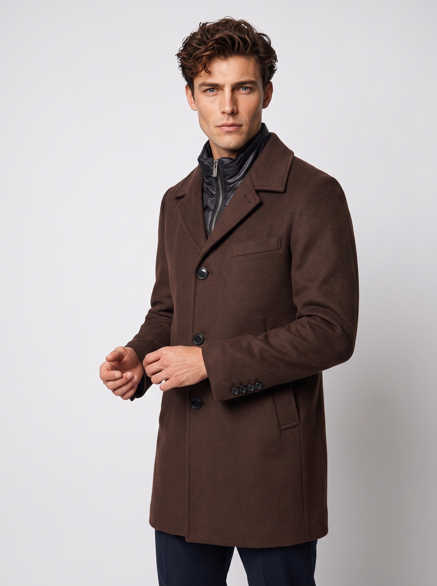 Markup Uomo Cappotti Capotto con pettorina cappotto