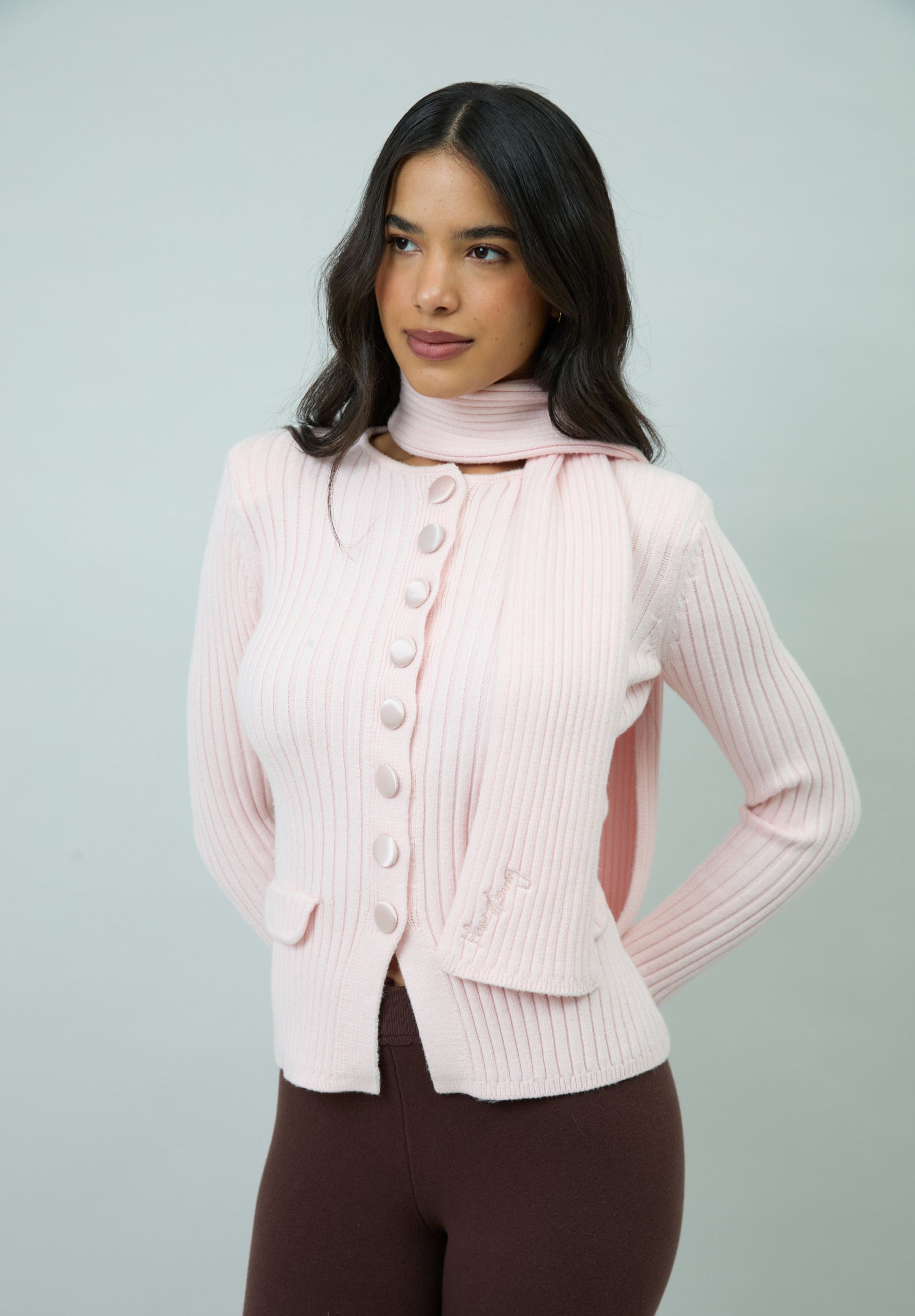 House Of Sunny Women's Knitwear PINK POWER PEGGY cardigan UK 6–18