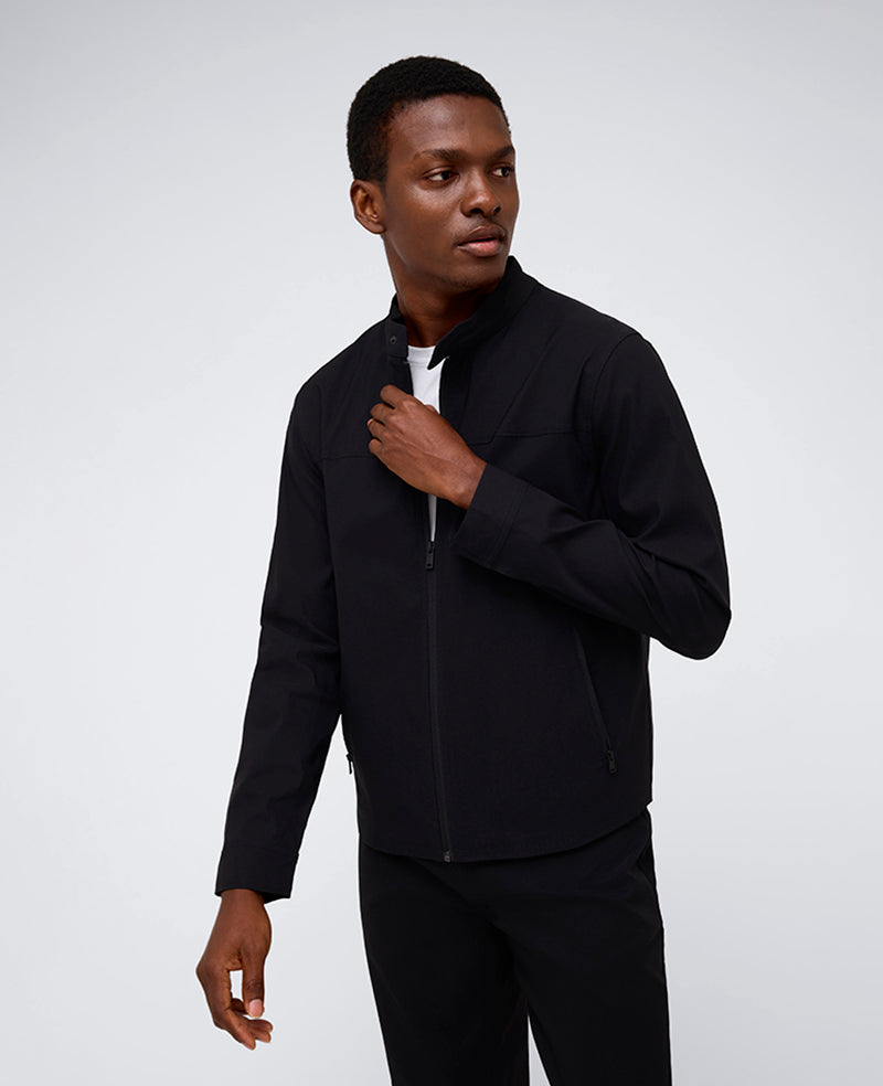 Kenneth Cole Reaction Clothing Simplified Utility Jacket giacca nera leggera