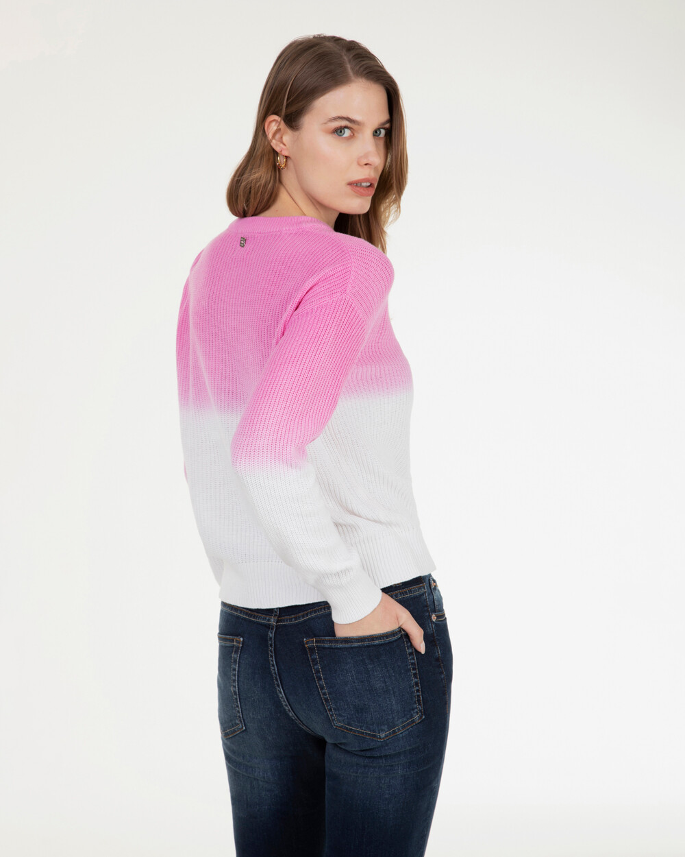 Markup Donna Maglieria Maglia manica lunga tie dye